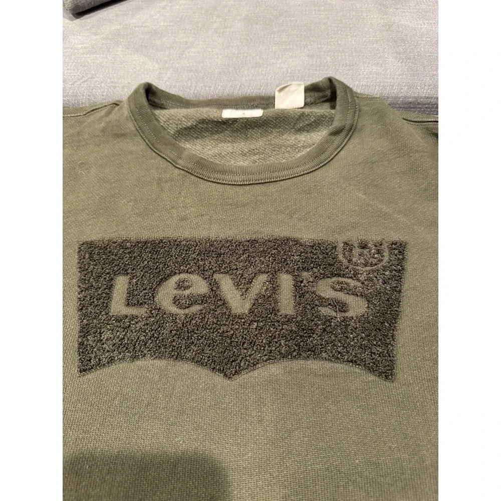 Levi's Men's Small Green Crew Neck Sweater Pullover